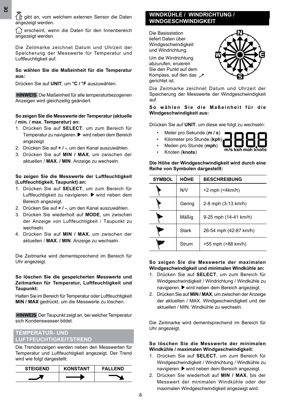 Oregon Scientific WMR80 User Manual | Page 31 / 88