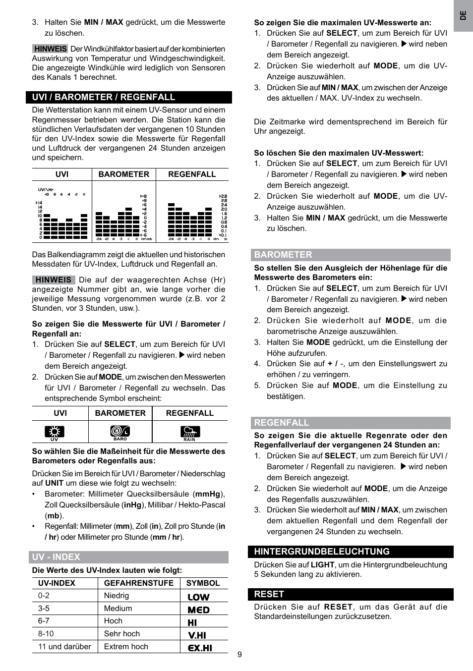 Oregon Scientific WMR80 User Manual | Page 32 / 88