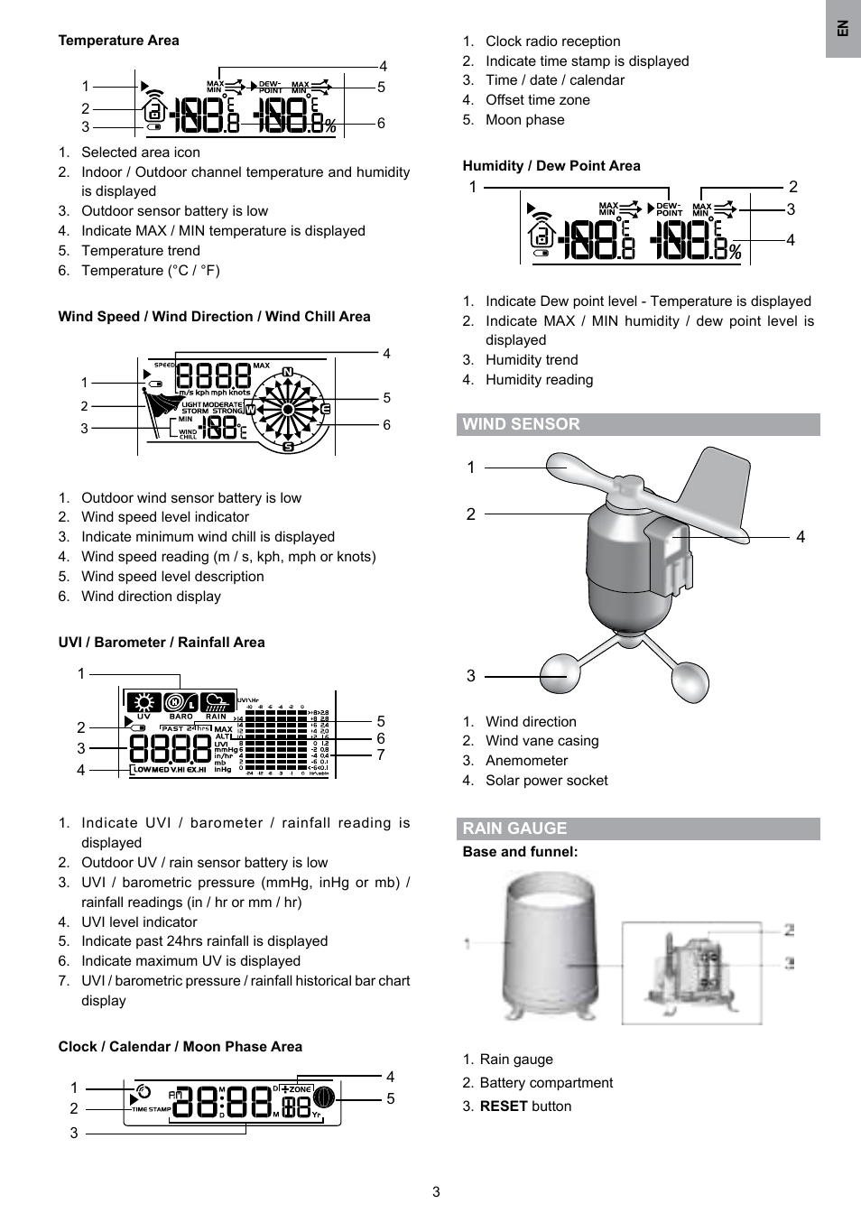 Oregon Scientific WMR80 User Manual | Page 4 / 88