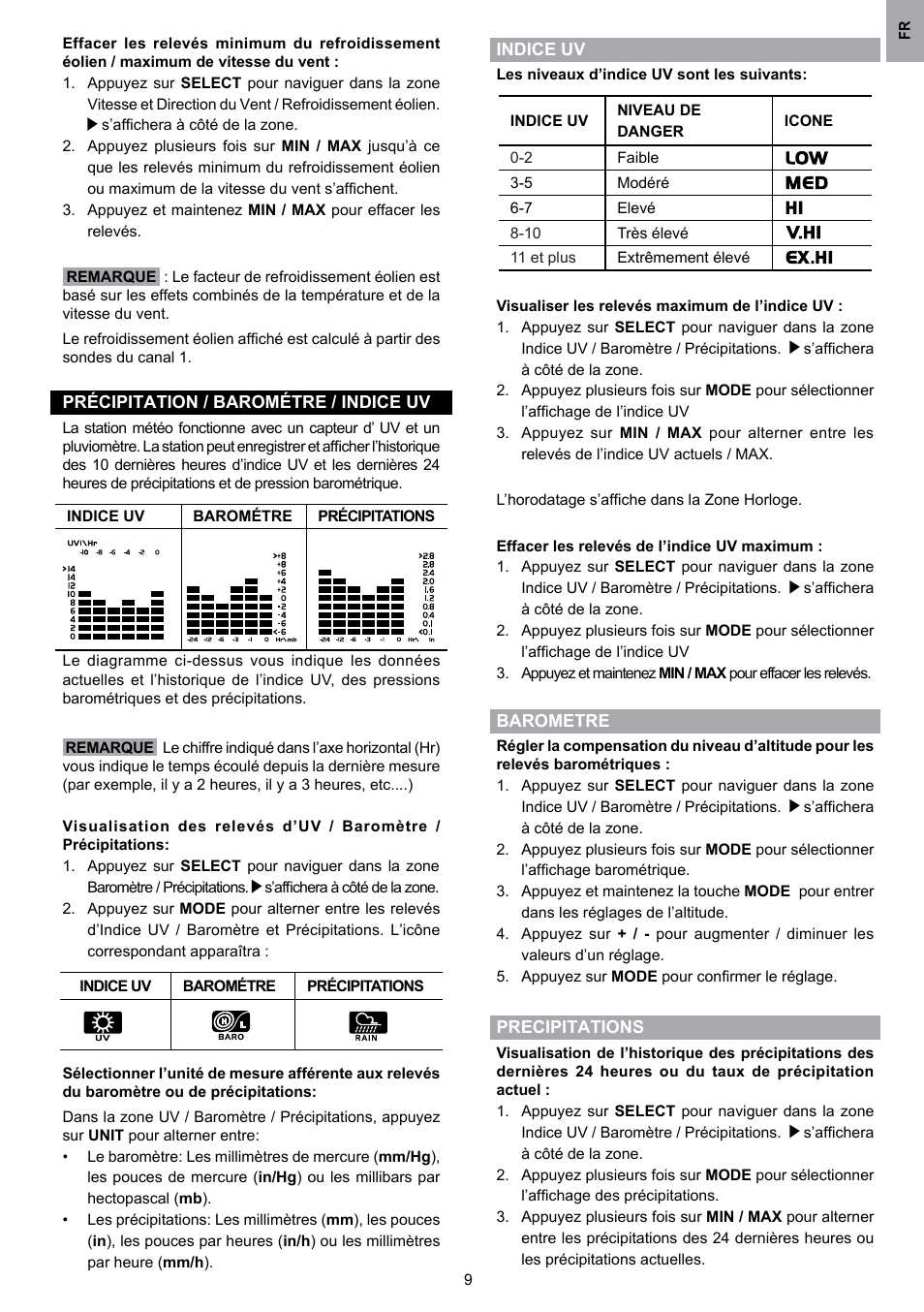 Oregon Scientific WMR80 User Manual | Page 43 / 88