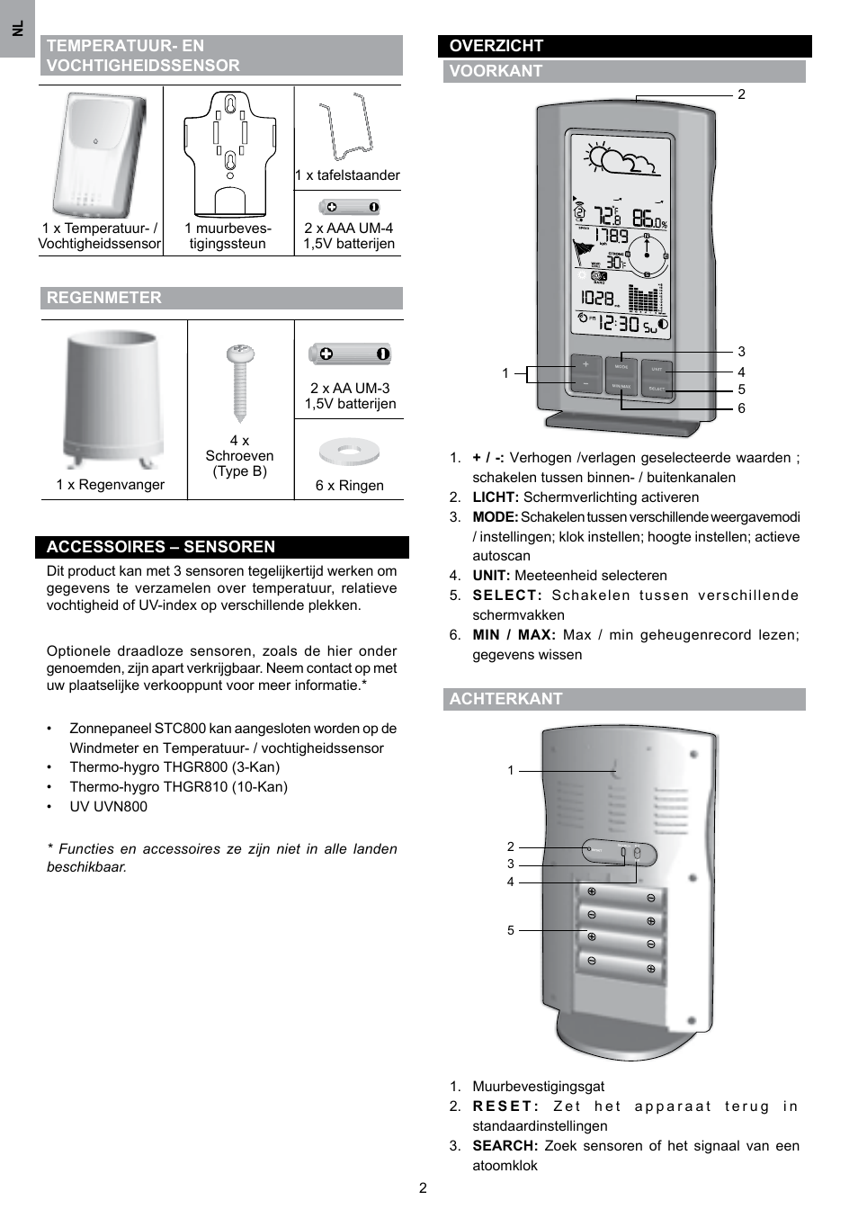 Oregon Scientific WMR80 User Manual | Page 58 / 88