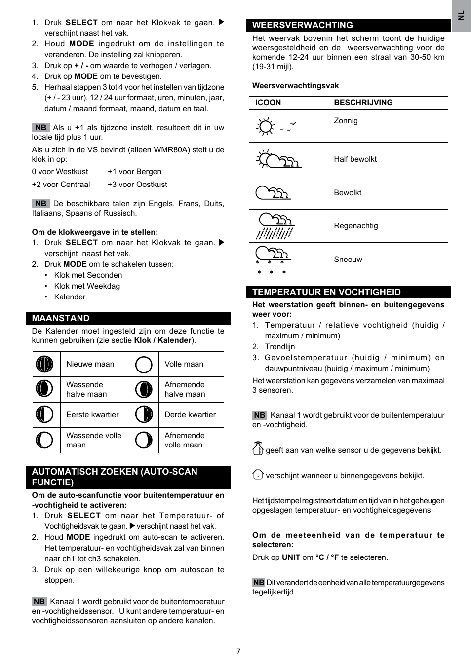 Oregon Scientific WMR80 User Manual | Page 63 / 88