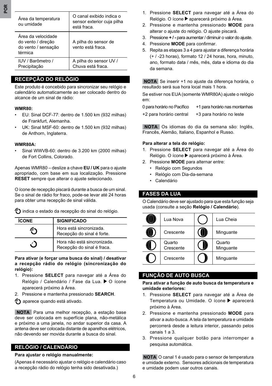 Oregon Scientific WMR80 User Manual | Page 73 / 88