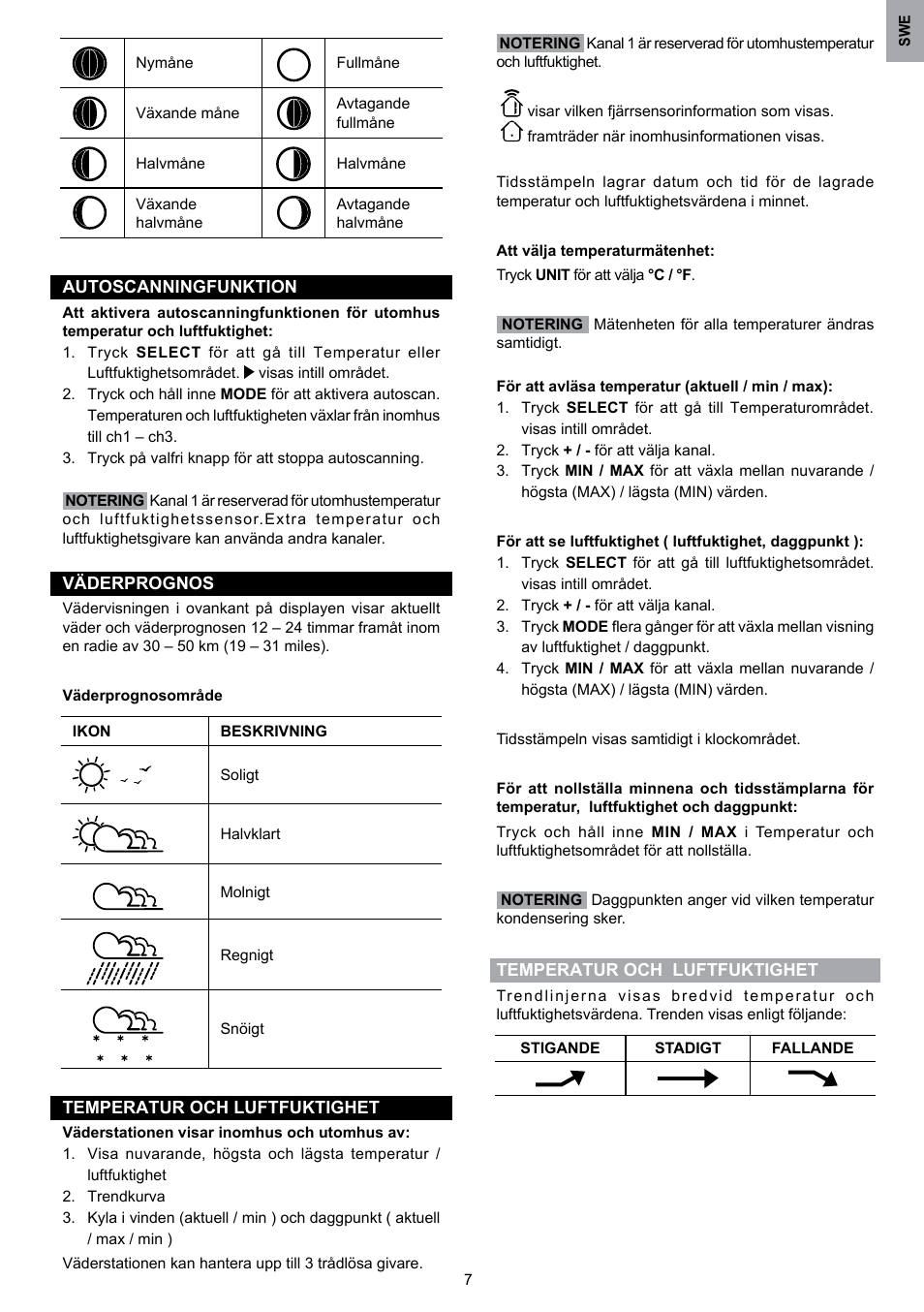 Oregon Scientific WMR80 User Manual | Page 84 / 88