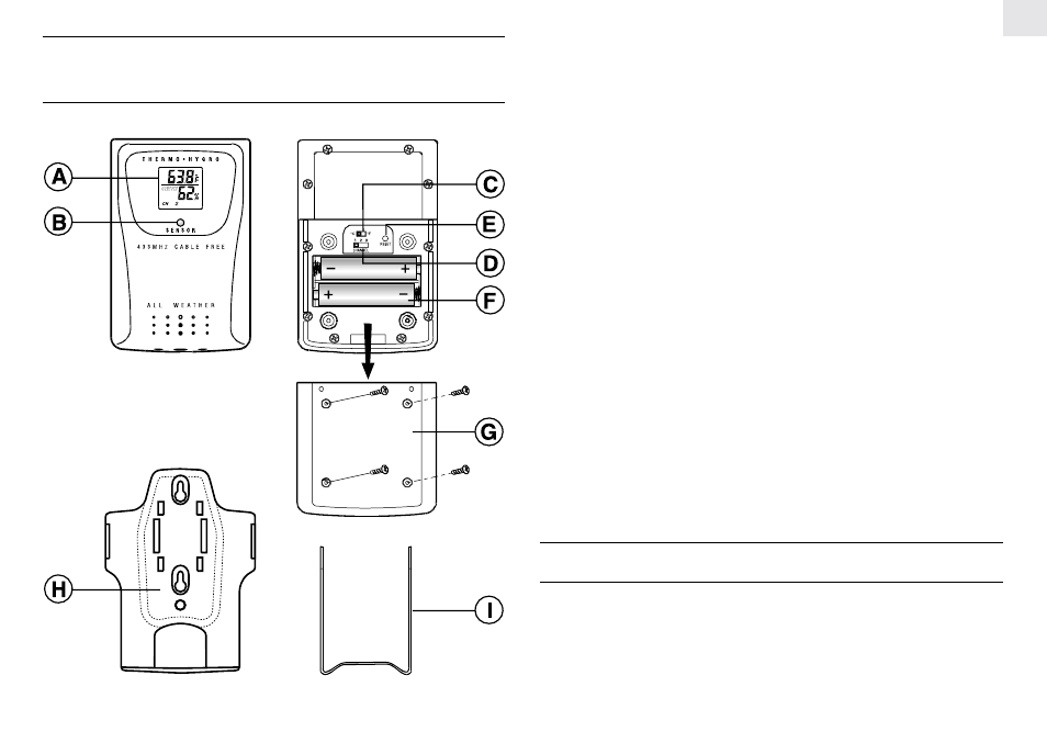 Features: remote thermo-hygro sensor, Before you begin | Oregon Scientific BAR182HG User Manual | Page 3 / 14