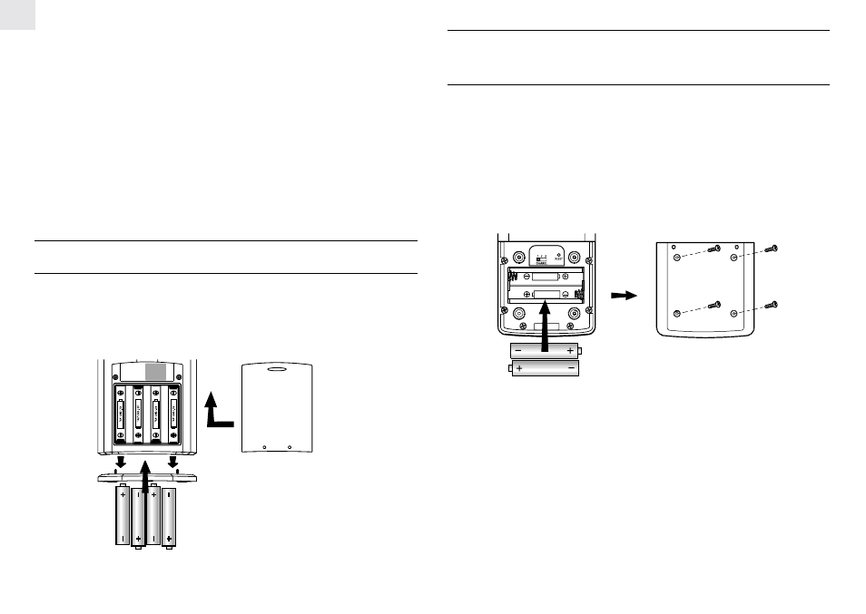 Battery installation: main unit, Battery and channel installation: remote unit | Oregon Scientific BAR182HG User Manual | Page 4 / 14