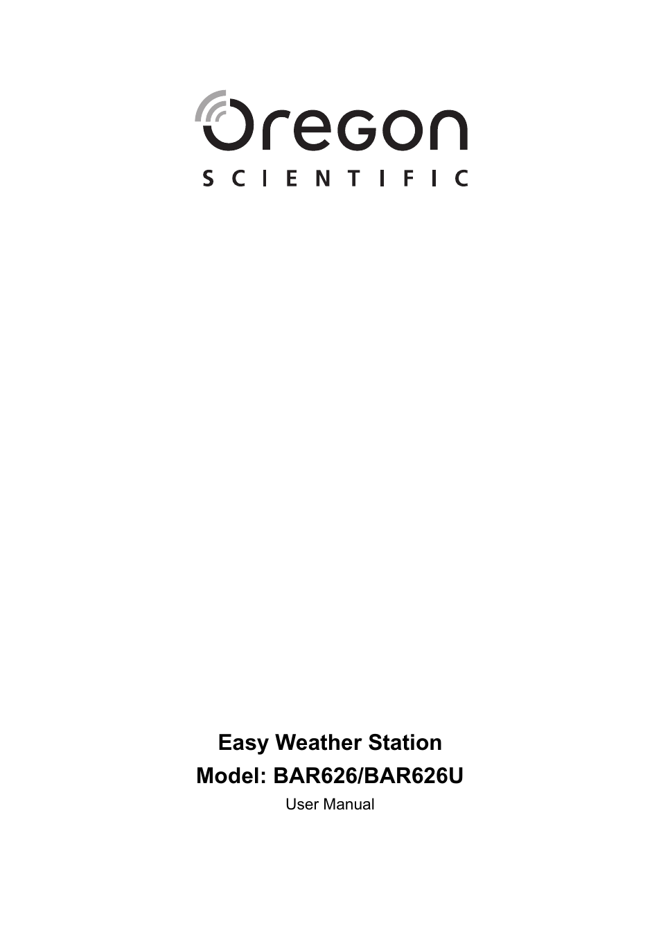 Oregon Scientific Weather Station BAR626 User Manual | Page 10 / 10