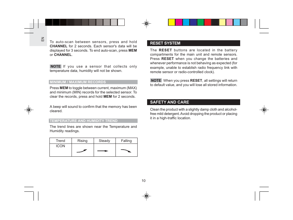 Oregon Scientific RMR612HGA User Manual | Page 11 / 16