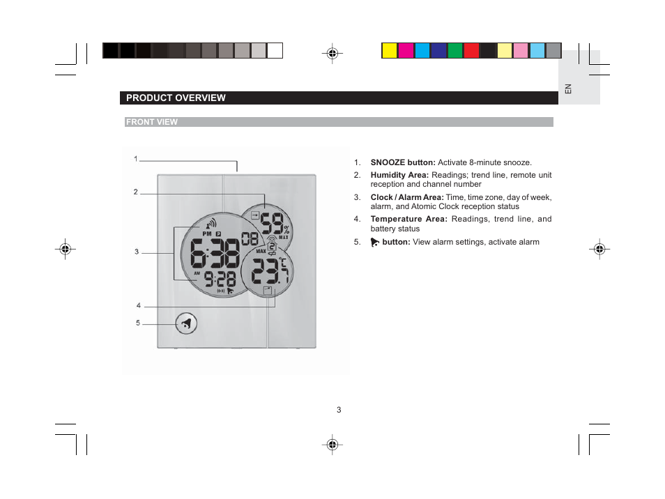 Oregon Scientific RMR612HGA User Manual | Page 4 / 16