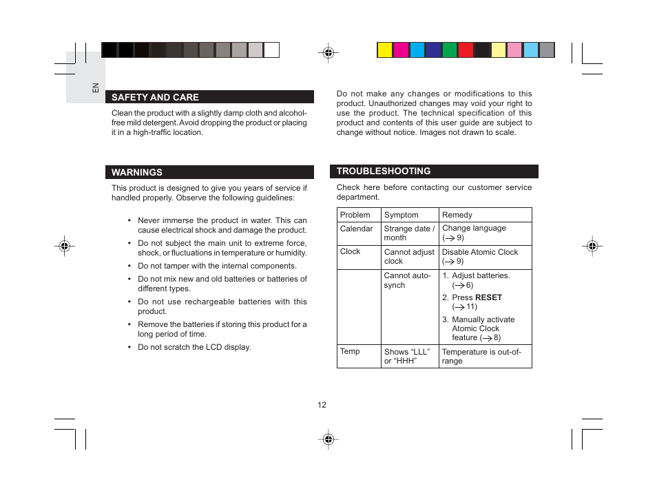 Oregon Scientific RMR613HGA User Manual | Page 13 / 17