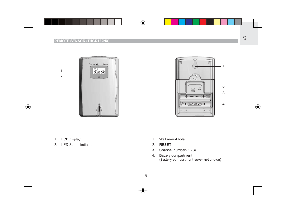 Oregon Scientific RMR613HGA User Manual | Page 6 / 17
