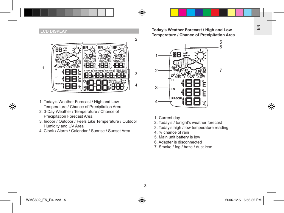 Oregon Scientific WeatherNow Dynamic 4-Day Forecaster WMS802 User Manual | Page 5 / 18