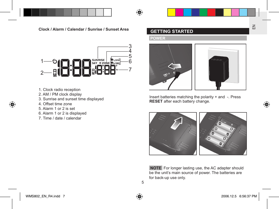 Oregon Scientific WeatherNow Dynamic 4-Day Forecaster WMS802 User Manual | Page 7 / 18
