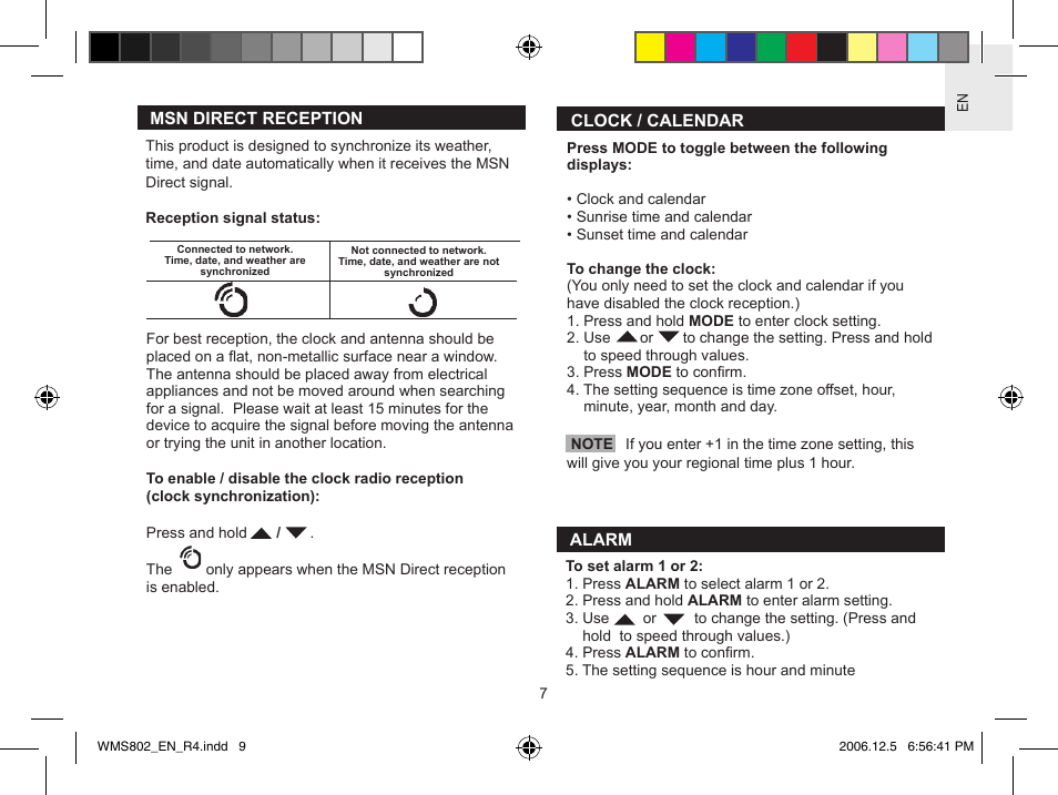Oregon Scientific WeatherNow Dynamic 4-Day Forecaster WMS802 User Manual | Page 9 / 18
