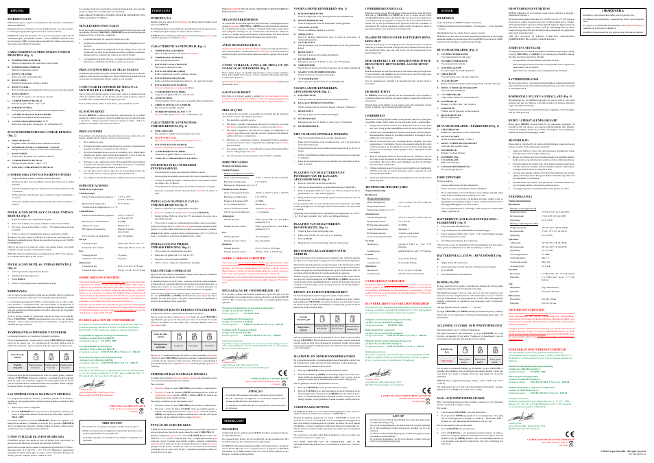 Oregon Scientific MTR102 User Manual | Page 2 / 2