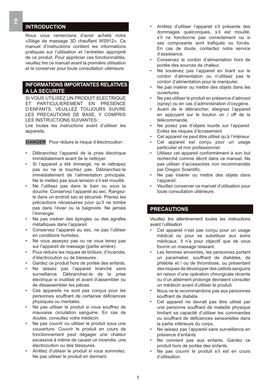 Oregon Scientific 3D WS912 User Manual | Page 19 / 76