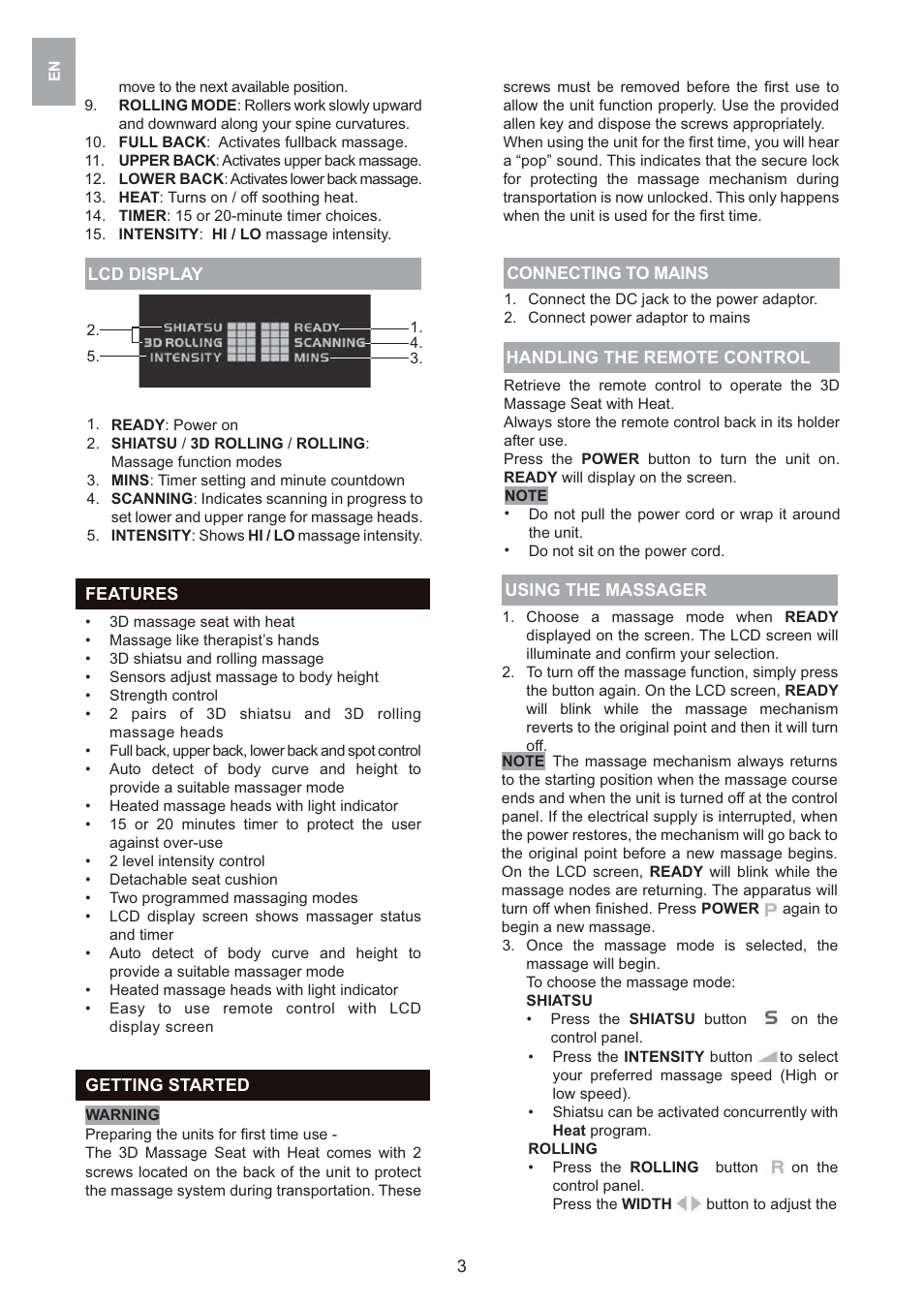Oregon Scientific 3D WS912 User Manual | Page 5 / 76