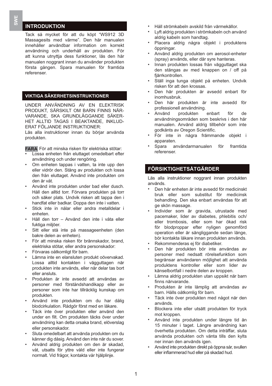 Oregon Scientific 3D WS912 User Manual | Page 59 / 76