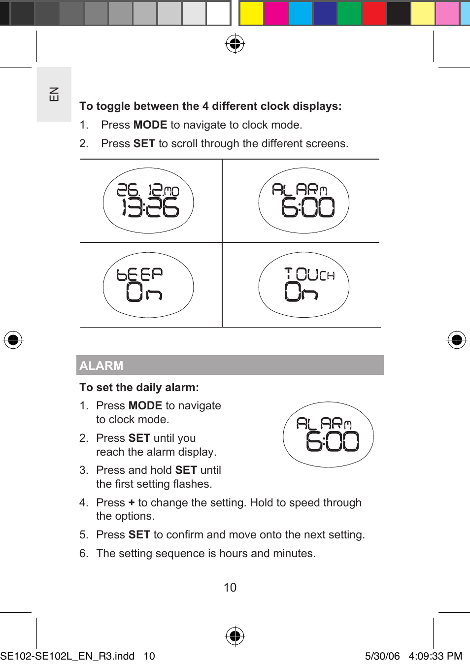 Oregon Scientific SMARTHEART SE102L User Manual | Page 10 / 28