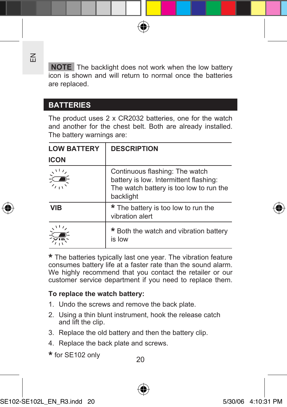 Oregon Scientific SMARTHEART SE102L User Manual | Page 20 / 28