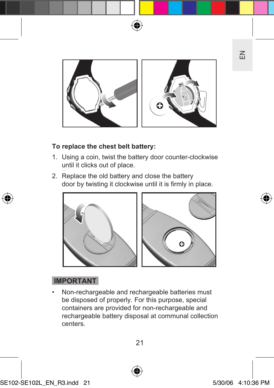 Oregon Scientific SMARTHEART SE102L User Manual | Page 21 / 28