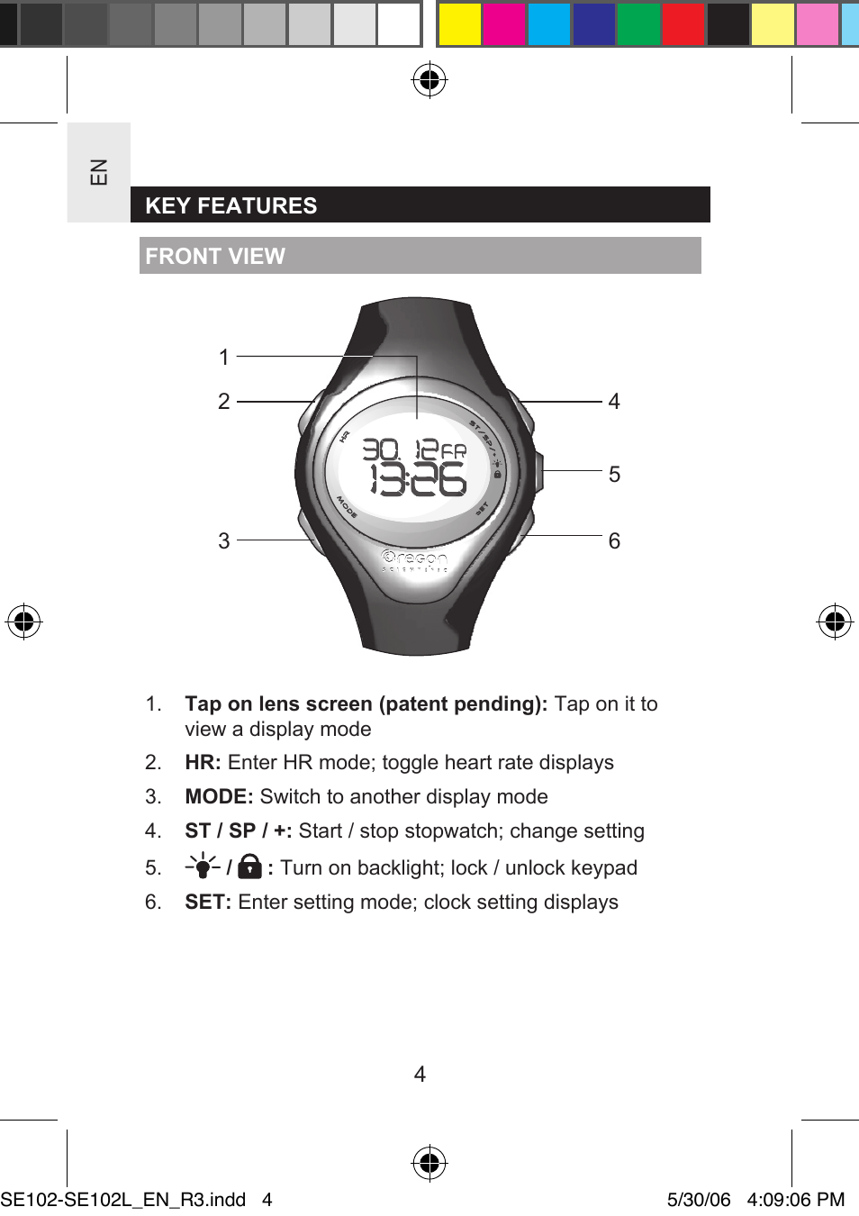 Oregon Scientific SMARTHEART SE102L User Manual | Page 4 / 28