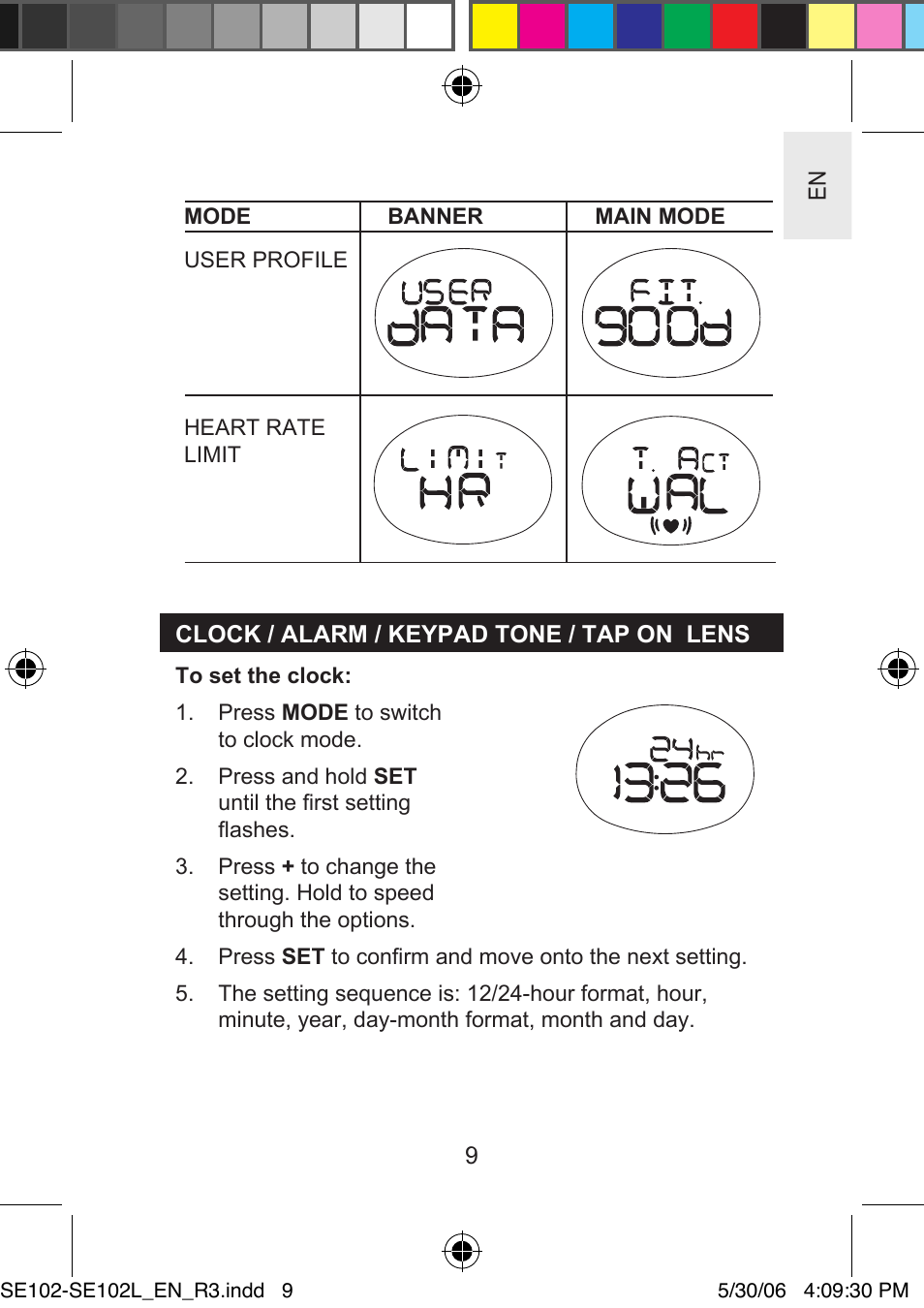 Oregon Scientific SMARTHEART SE102L User Manual | Page 9 / 28