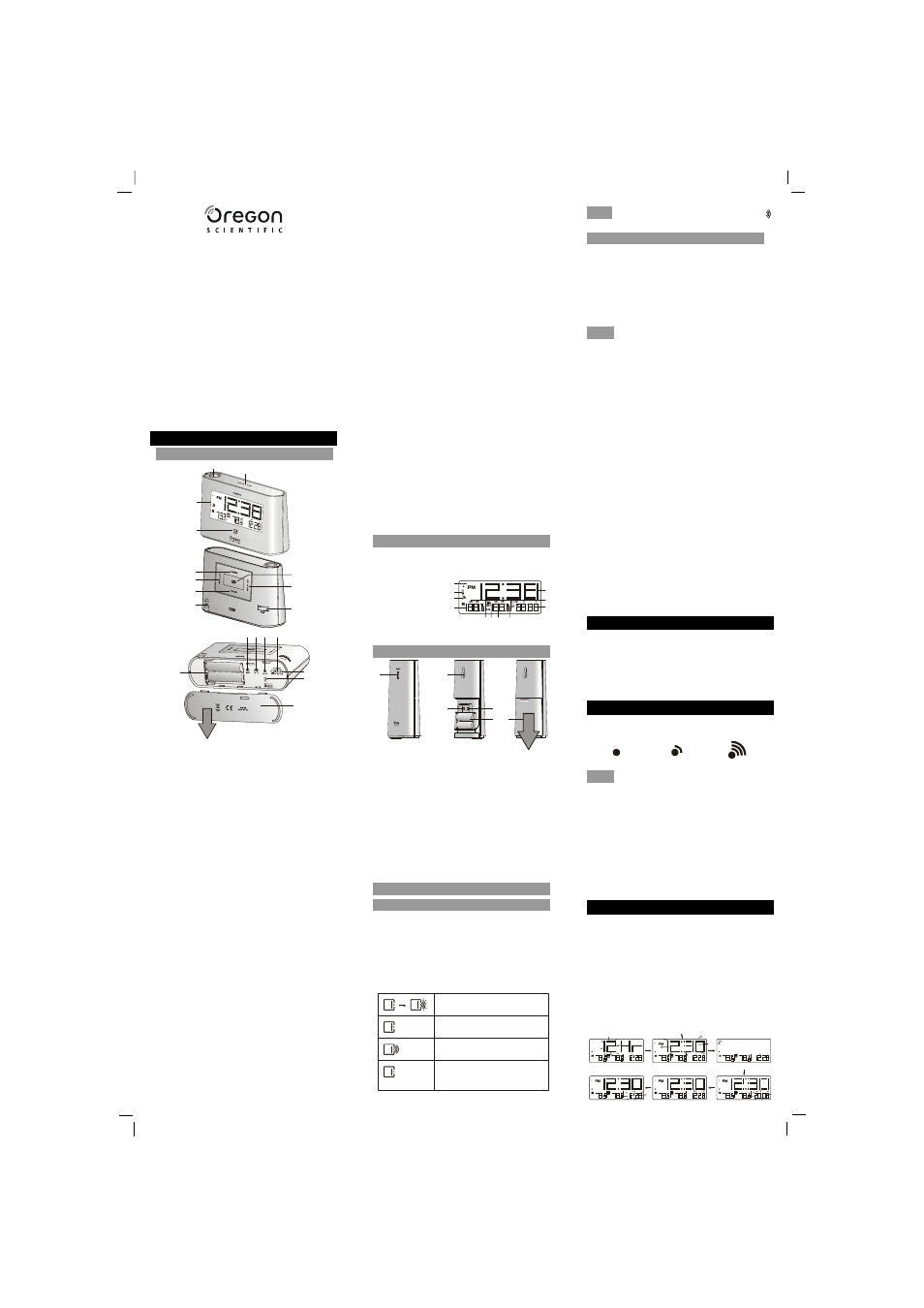 Oregon Scientific EW98 User Manual | 2 pages