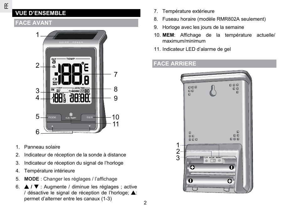 Oregon Scientific RMR802 User Manual | Page 27 / 62