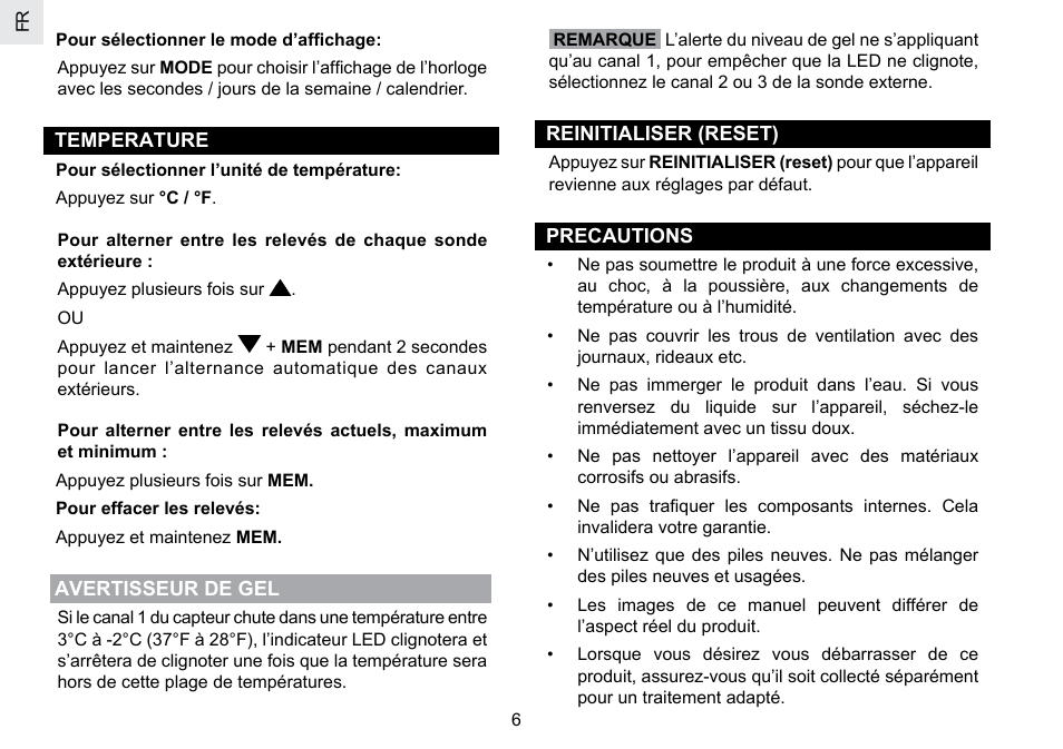 Oregon Scientific RMR802 User Manual | Page 31 / 62