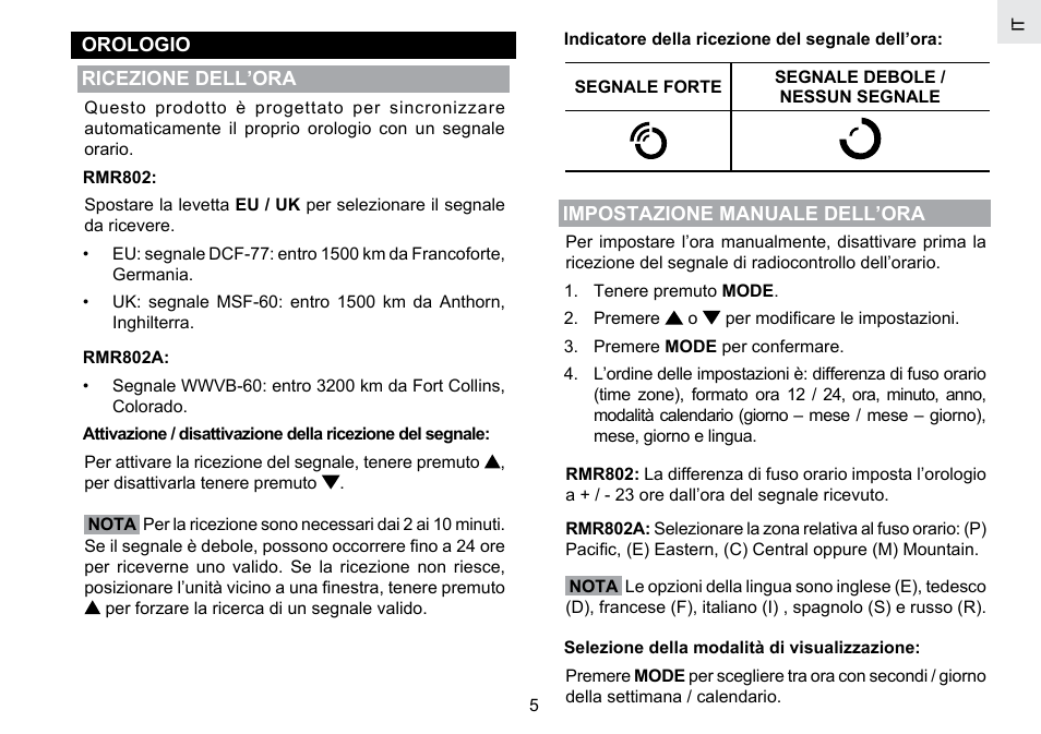 Oregon Scientific RMR802 User Manual | Page 38 / 62