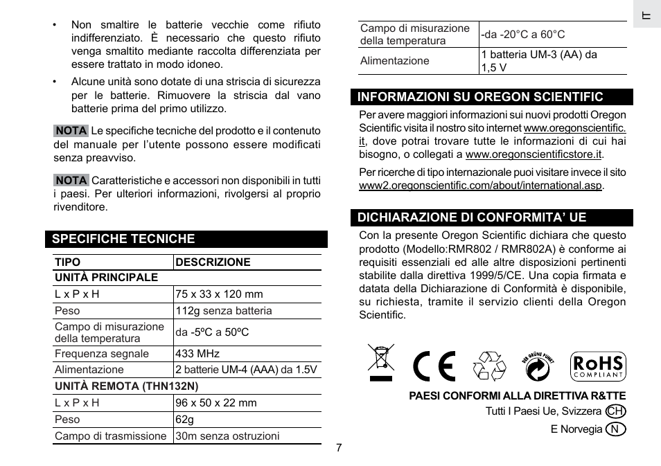 Oregon Scientific RMR802 User Manual | Page 40 / 62