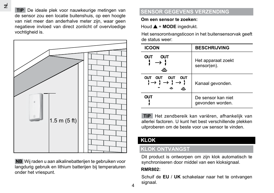 Oregon Scientific RMR802 User Manual | Page 44 / 62