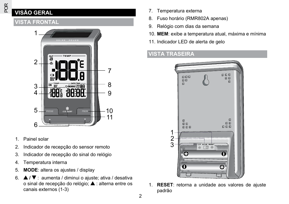 Oregon Scientific RMR802 User Manual | Page 49 / 62