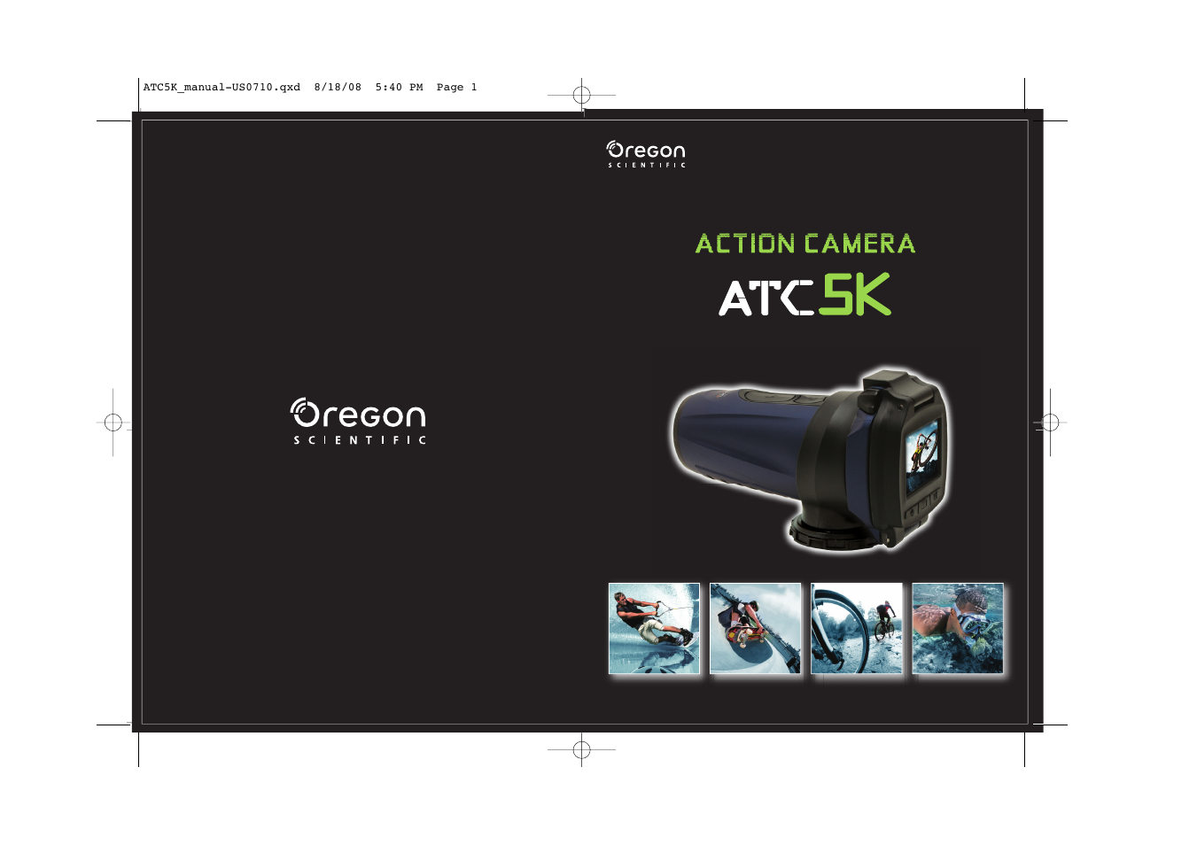 Oregon Scientific Action Cam ATC5K User Manual | 16 pages