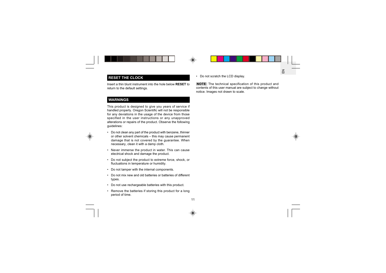 Oregon Scientific RM998PA User Manual | Page 12 / 17