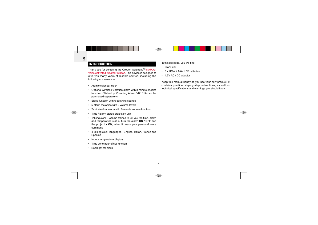 Oregon Scientific RM998PA User Manual | Page 3 / 17