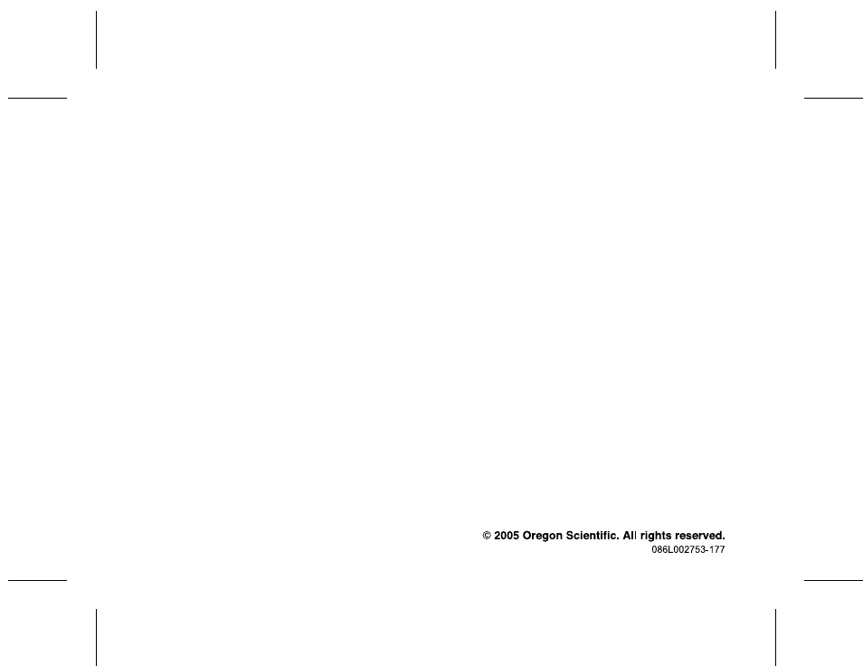 Oregon Scientific RAR232 User Manual | Page 13 / 13