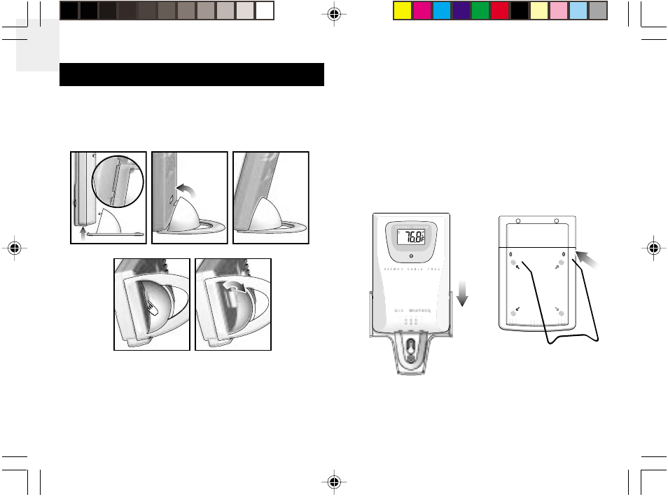 Table stand and wall mount | Oregon Scientific RAR232 User Manual | Page 5 / 13