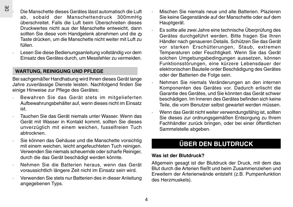 Über den blutdruck | Oregon Scientific BPW120 User Manual | Page 34 / 121