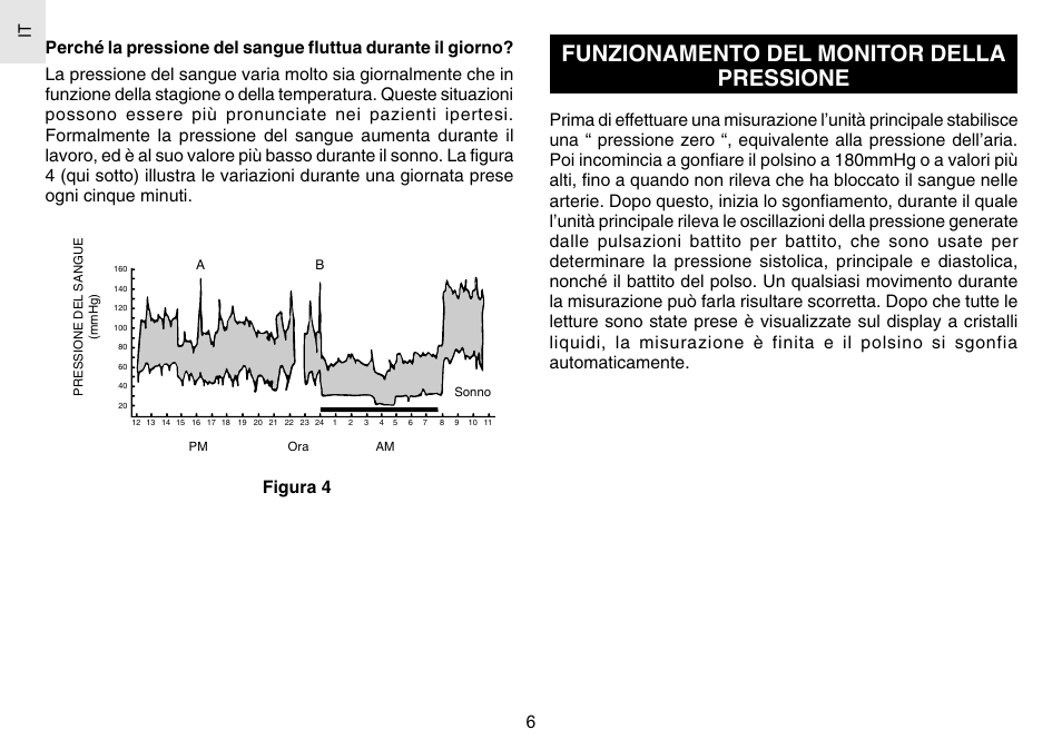 Funzionamento del monitor della pressione, Getting started | Oregon Scientific BPW120 User Manual | Page 66 / 121