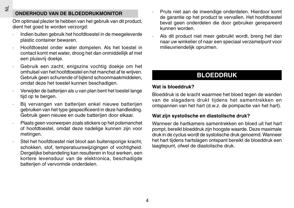 Bloeddruk | Oregon Scientific BPW120 User Manual | Page 79 / 121