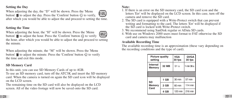 Oregon Scientific Action Cam ATC3K User Manual | Page 13 / 23