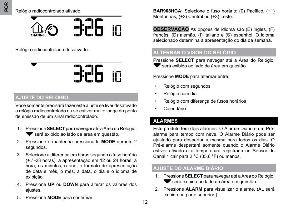 Oregon Scientific BAR908HGA User Manual | Page 137 / 166