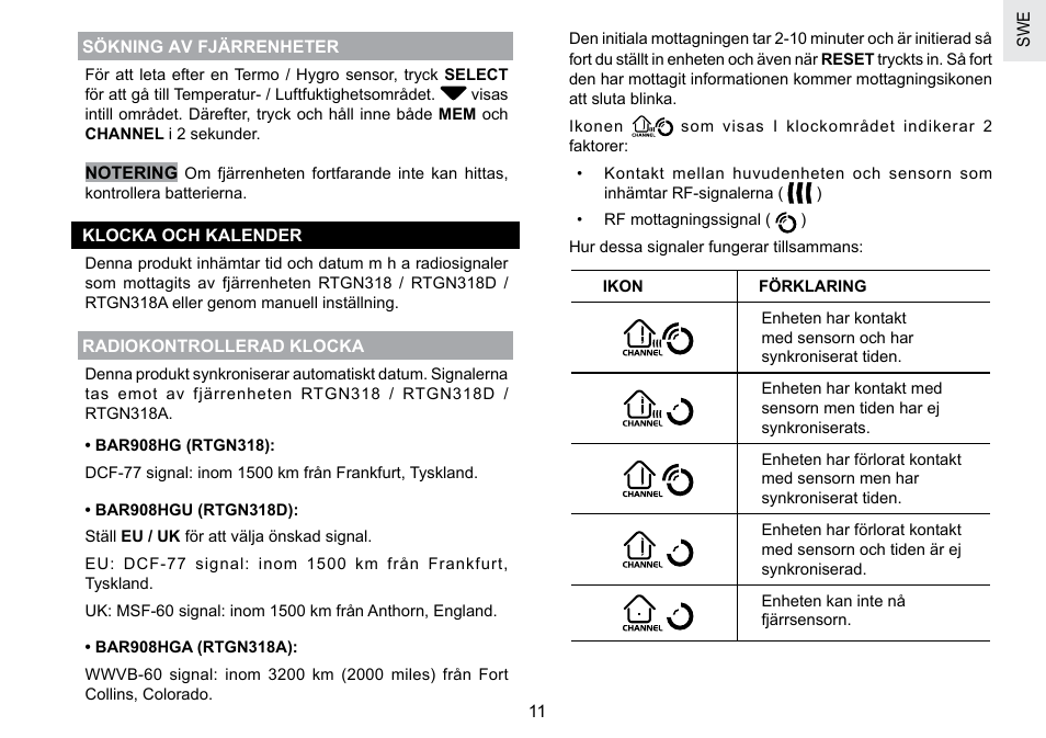 Oregon Scientific BAR908HGA User Manual | Page 156 / 166