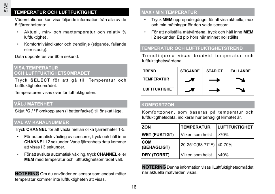 Oregon Scientific BAR908HGA User Manual | Page 161 / 166