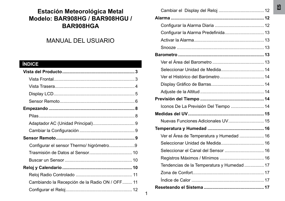 Oregon Scientific BAR908HGA User Manual | Page 23 / 166