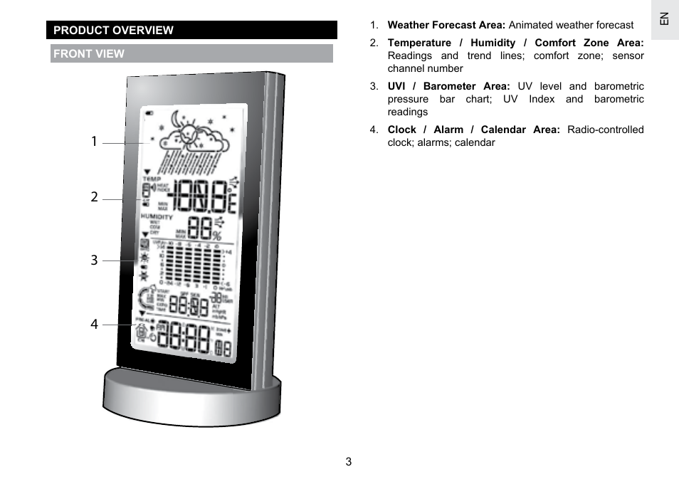 Oregon Scientific BAR908HGA User Manual | Page 4 / 166