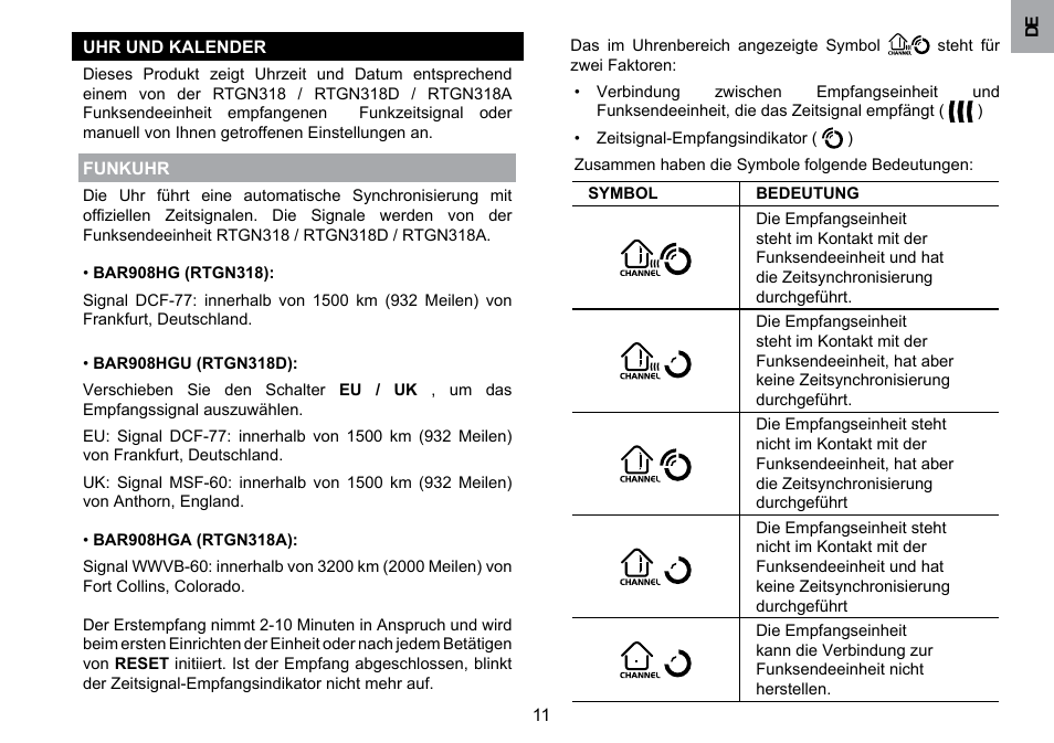 Oregon Scientific BAR908HGA User Manual | Page 53 / 166