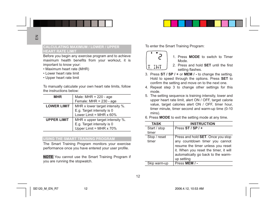 Oregon Scientific SE120 User Manual | Page 12 / 20